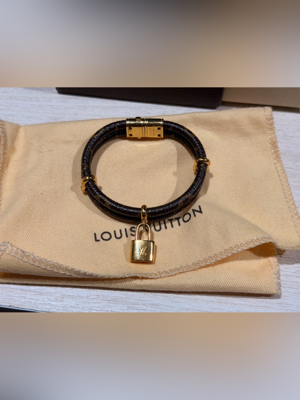 Louis Vuitton Brown Keep it Twice Bracelet - Picture 2 of 8